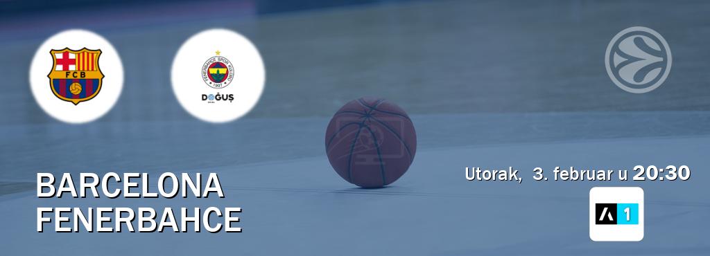 Izravni prijenos utakmice Barcelona i Fenerbahce pratite uživo na Arena Sport 1 (utorak,  3. februar u  20:30).