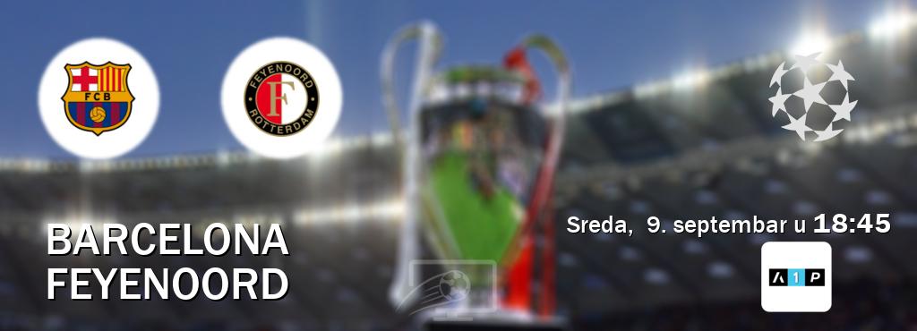 Izravni prijenos utakmice Barcelona i Feyenoord pratite uživo na Arena Premium 1 (sreda, 9. septembar u 18:45). Izravni prijenos utakmice Barcelona i Feyenoord pratite uživo na Arena Premium 1 (sreda, 9. septembar u 18:45).