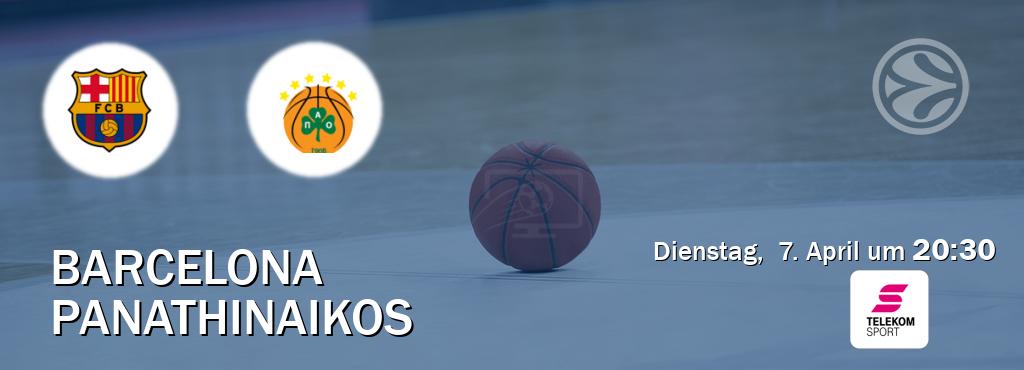 Das Spiel zwischen Barcelona und Panathinaikos wird am Dienstag,  7. April um  20:30, live vom Magenta Sport übertragen.