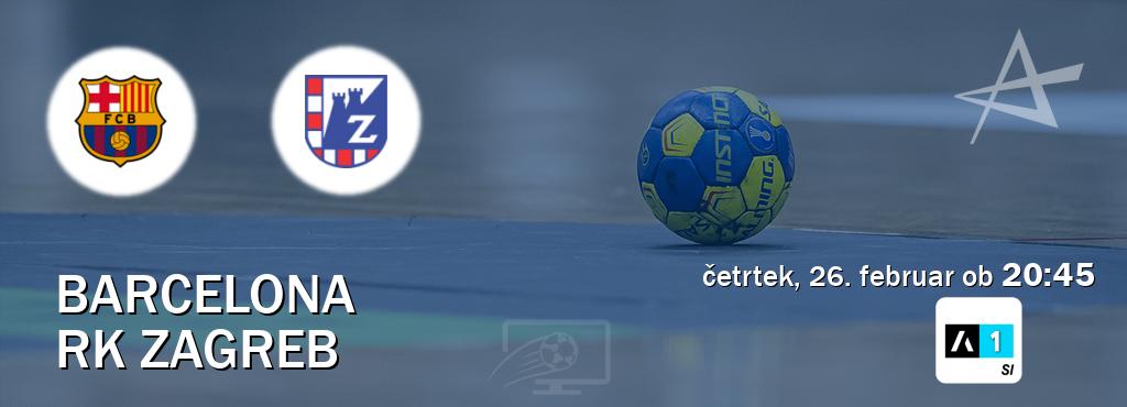 Barcelona in RK Zagreb v živo na Arena Sport 1. Prenos tekme bo v četrtek, 26. februar ob  20:45