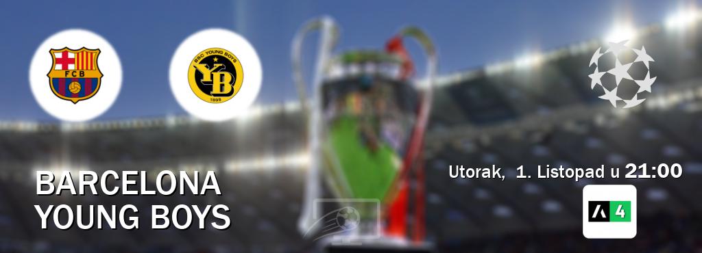 Izravni prijenos utakmice Barcelona i Young Boys pratite uživo na Arena Sport 4 (Utorak,  1. Listopad u  21:00).