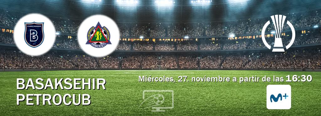 El partido entre Basaksehir y Petrocub será retransmitido por Movistar Liga de Campeones  (miércoles, 27. noviembre a partir de las  16:30).