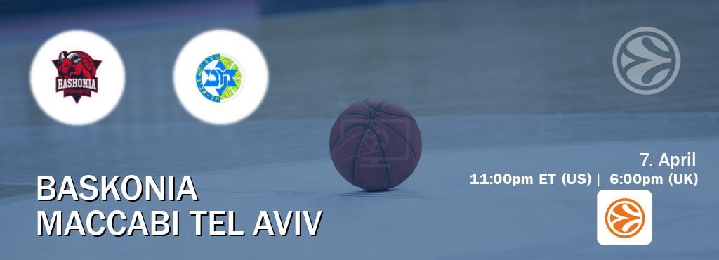 You can watch game live between Baskonia and Maccabi Tel Aviv on EuroLeague TV. You can watch game live between Baskonia and Maccabi Tel Aviv on EuroLeague TV.