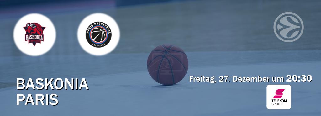 Das Spiel zwischen Baskonia und Paris wird am Freitag, 27. Dezember um  20:30, live vom Magenta Sport übertragen.