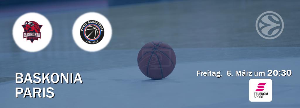 Das Spiel zwischen Baskonia und Paris wird am Freitag,  6. März um  20:30, live vom Magenta Sport übertragen.