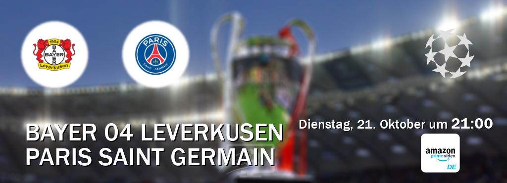 Das Spiel zwischen Bayer 04 Leverkusen und Paris Saint Germain wird am Dienstag, 21. Oktober um 21:00, live vom Amazon Prime DE übertragen. Das Spiel zwischen Bayer 04 Leverkusen und Paris Saint Germain wird am Dienstag, 21. Oktober um 21:00, live vom Amazon Prime DE übertragen.