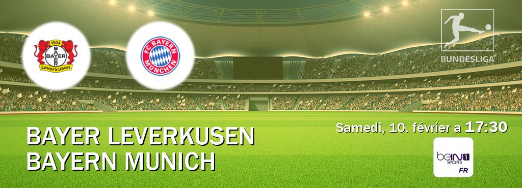 Match entre Bayer Leverkusen et Bayern Munich en direct à la beIN Sports 1 (samedi, 10. février a  17:30).