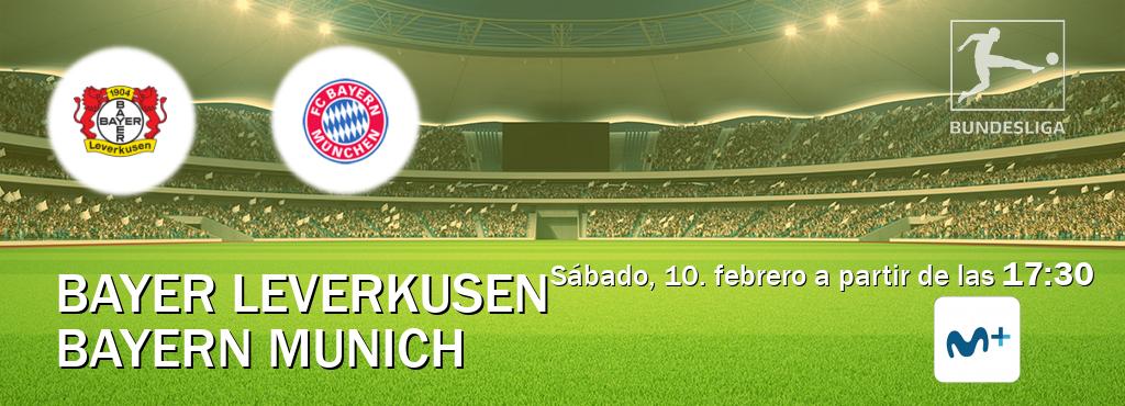 El partido entre Bayer Leverkusen y Bayern Munich será retransmitido por Movistar Liga de Campeones  (sábado, 10. febrero a partir de las  17:30).