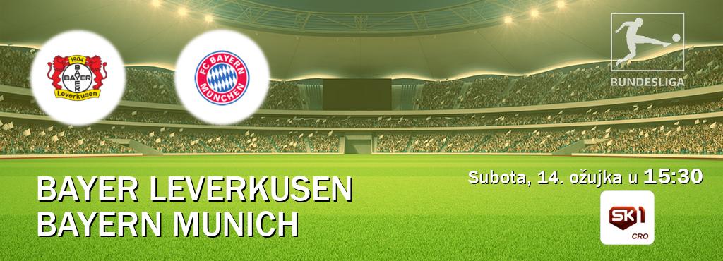 Izravni prijenos utakmice Bayer Leverkusen i Bayern Munich pratite uživo na Sportklub 1 (subota, 14. ožujka u  15:30).