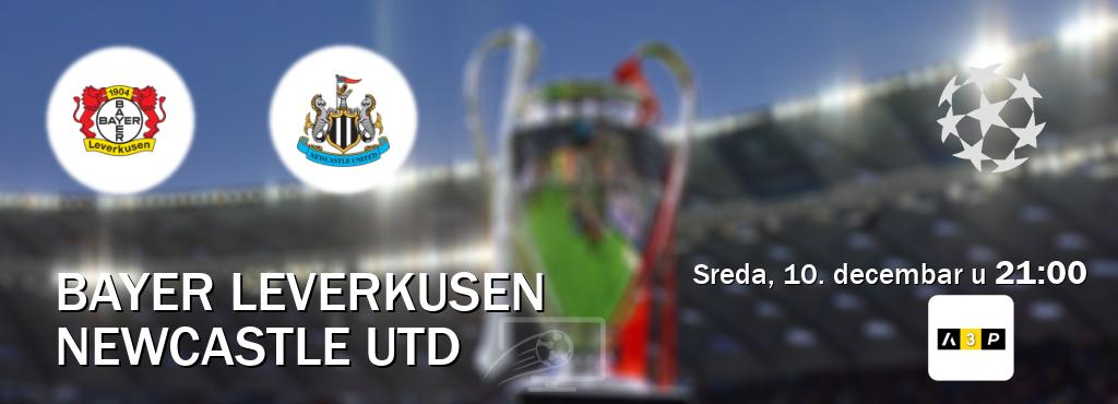 Izravni prijenos utakmice Bayer Leverkusen i Newcastle Utd pratite uživo na Arena Premium 3 (sreda, 10. decembar u  21:00).