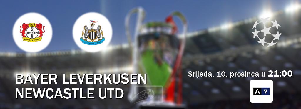 Izravni prijenos utakmice Bayer Leverkusen i Newcastle Utd pratite uživo na Arena Sport 7 (srijeda, 10. prosinca u  21:00).