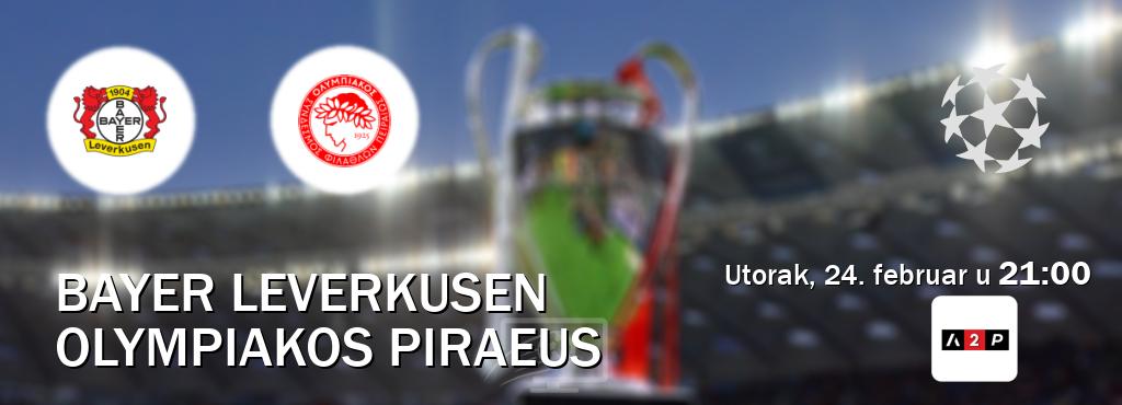 Izravni prijenos utakmice Bayer Leverkusen i Olympiakos Piraeus pratite uživo na Arena Premium 2 (utorak, 24. februar u  21:00).