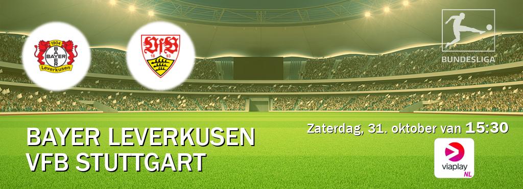 Wedstrijd tussen Bayer Leverkusen en VfB Stuttgart live op tv bij Viaplay Nederland (zaterdag, 31. oktober van  15:30).