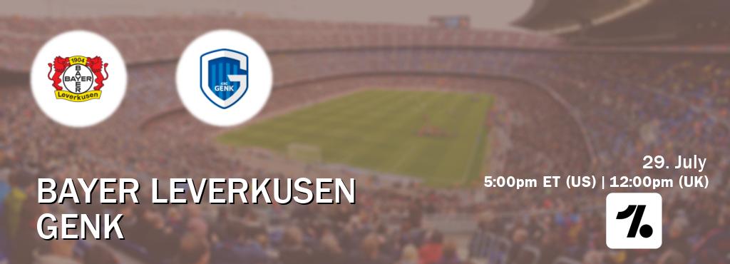 You can watch game live between Bayer Leverkusen and Genk on OneFootball.