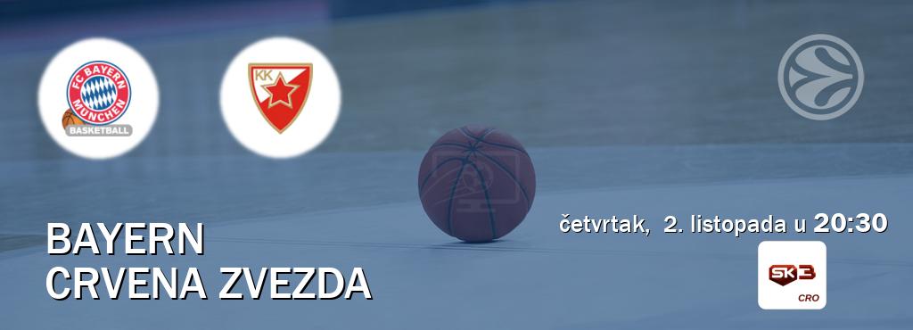 Izravni prijenos utakmice Bayern i Crvena zvezda pratite uživo na Sportklub 3 (četvrtak, 2. listopada u 20:30). Izravni prijenos utakmice Bayern i Crvena zvezda pratite uživo na Sportklub 3 (četvrtak, 2. listopada u 20:30).
