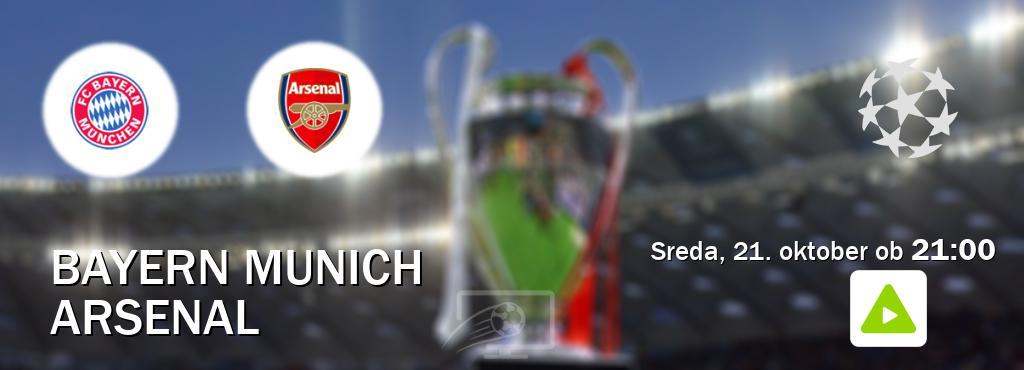 Prenos tekme med Bayern Munich in Arsenal v živo na Kanal A (sreda, 21. oktober ob  21:00 uri).