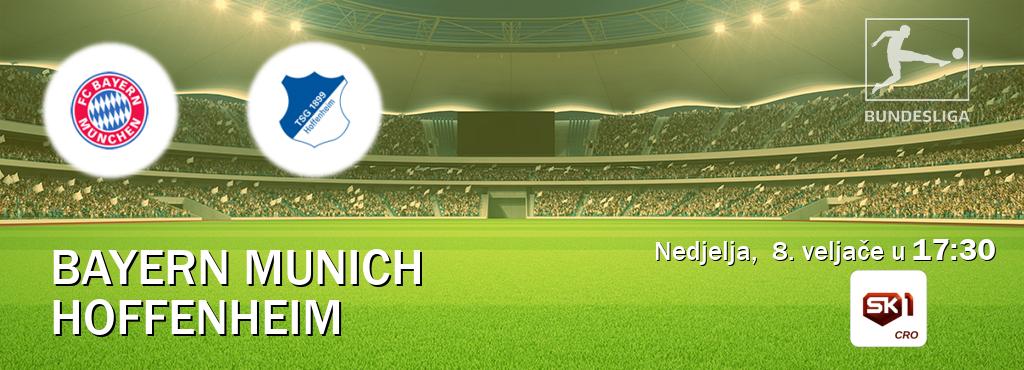 Izravni prijenos utakmice Bayern Munich i Hoffenheim pratite uživo na Sportklub 1 (nedjelja, 8. veljače u 17:30). Izravni prijenos utakmice Bayern Munich i Hoffenheim pratite uživo na Sportklub 1 (nedjelja, 8. veljače u 17:30).