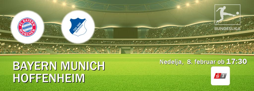 Dvoboj Bayern Munich in Hoffenheim s prenosom tekme v živo na Sport TV 1.