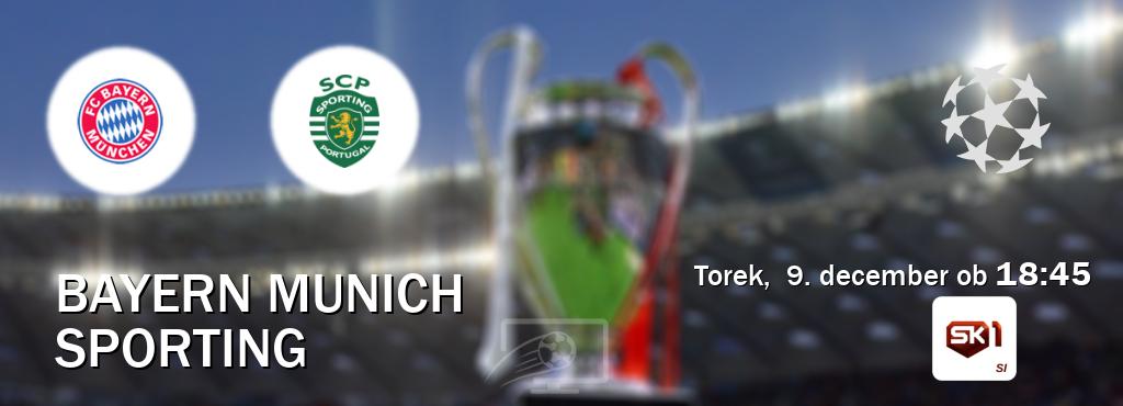 Dvoboj Bayern Munich in Sporting s prenosom tekme v živo na Sportklub 1. Dvoboj Bayern Munich in Sporting s prenosom tekme v živo na Sportklub 1.