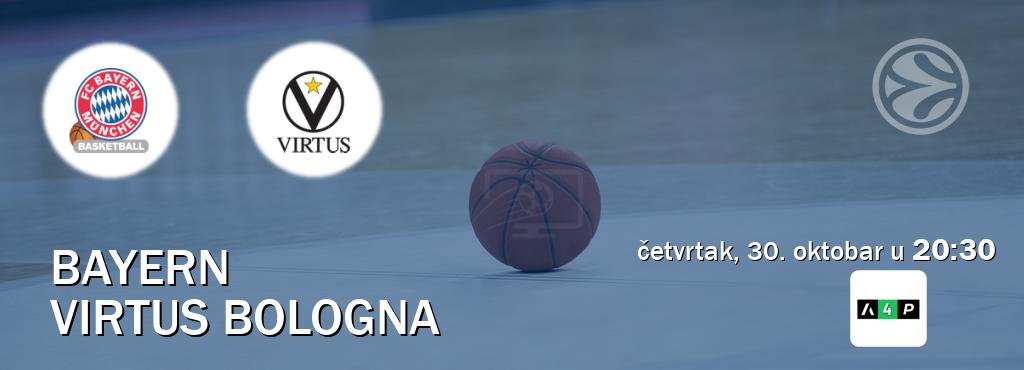 Izravni prijenos utakmice Bayern i Virtus Bologna pratite uživo na Arena Premium 4 (četvrtak, 30. oktobar u 20:30). Izravni prijenos utakmice Bayern i Virtus Bologna pratite uživo na Arena Premium 4 (četvrtak, 30. oktobar u 20:30).