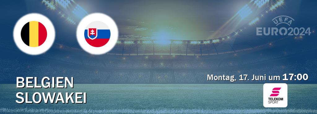 Das Spiel zwischen Belgien und Slowakei wird am Montag, 17. Juni um  17:00, live vom Magenta Sport übertragen.