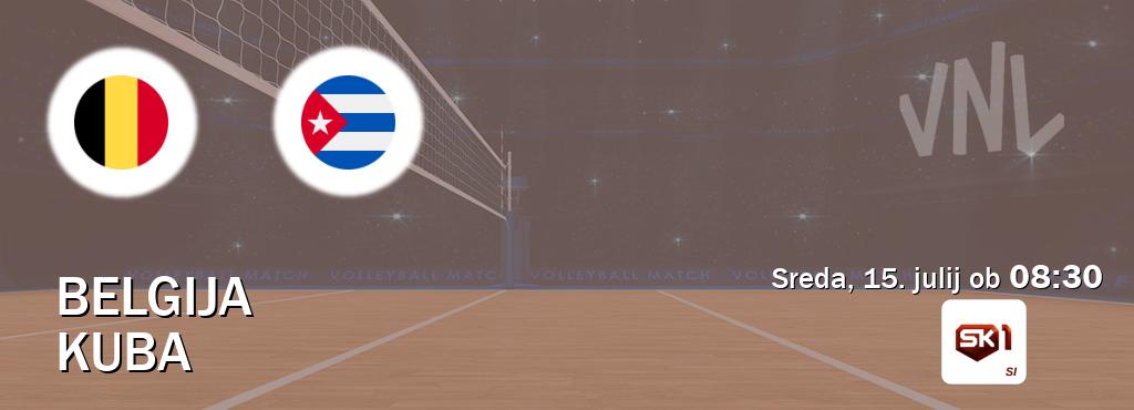 Dvoboj Belgija in Kuba s prenosom tekme v živo na Sportklub 1.