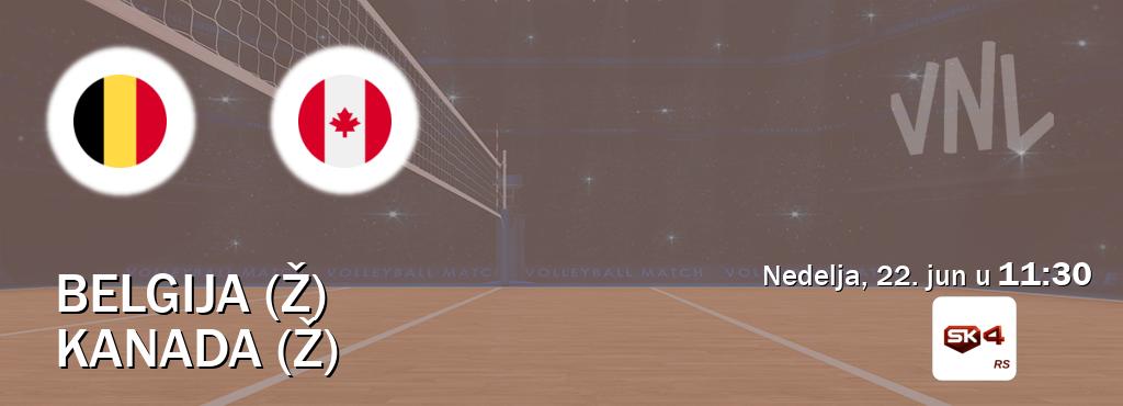 Izravni prijenos utakmice Belgija (Ž) i Kanada (Ž) pratite uživo na Sportklub 4 (nedelja, 22. jun u 11:30). Izravni prijenos utakmice Belgija (Ž) i Kanada (Ž) pratite uživo na Sportklub 4 (nedelja, 22. jun u 11:30).