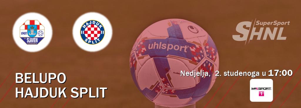 Izravni prijenos utakmice Belupo i Hajduk Split pratite uživo na MAXSport1 (nedjelja,  2. studenoga u  17:00).