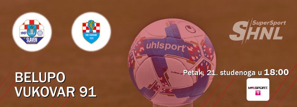 Izravni prijenos utakmice Belupo i Vukovar 91 pratite uživo na MAXSport1 (petak, 21. studenoga u  18:00).