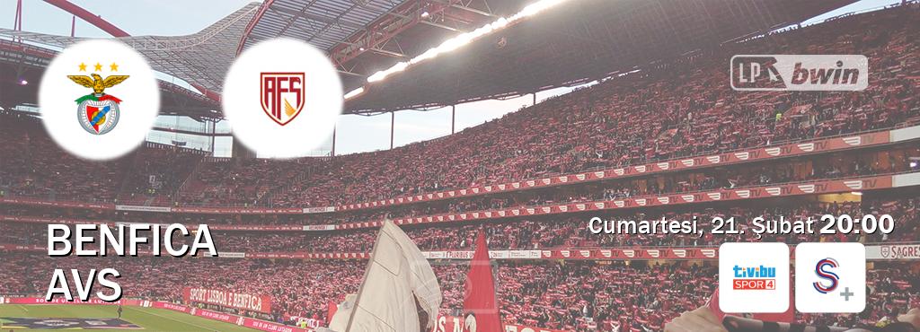 Karşılaşma Benfica - AVS Tivibu Spor 4 ve S Sport +'den canlı yayınlanacak (Cumartesi, 21. Şubat 20:00). Karşılaşma Benfica - AVS Tivibu Spor 4 ve S Sport +'den canlı yayınlanacak (Cumartesi, 21. Şubat 20:00).
