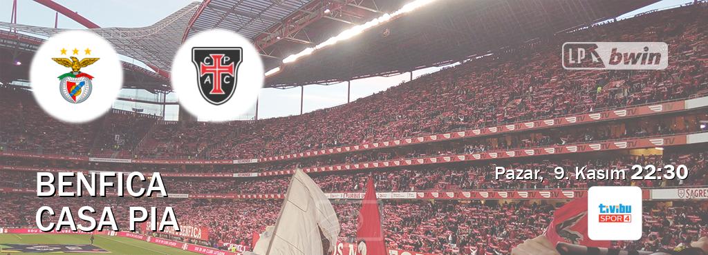 Karşılaşma Benfica - Casa Pia Tivibu Spor 4'den canlı yayınlanacak (Pazar, 9. Kasım 22:30). Karşılaşma Benfica - Casa Pia Tivibu Spor 4'den canlı yayınlanacak (Pazar, 9. Kasım 22:30).