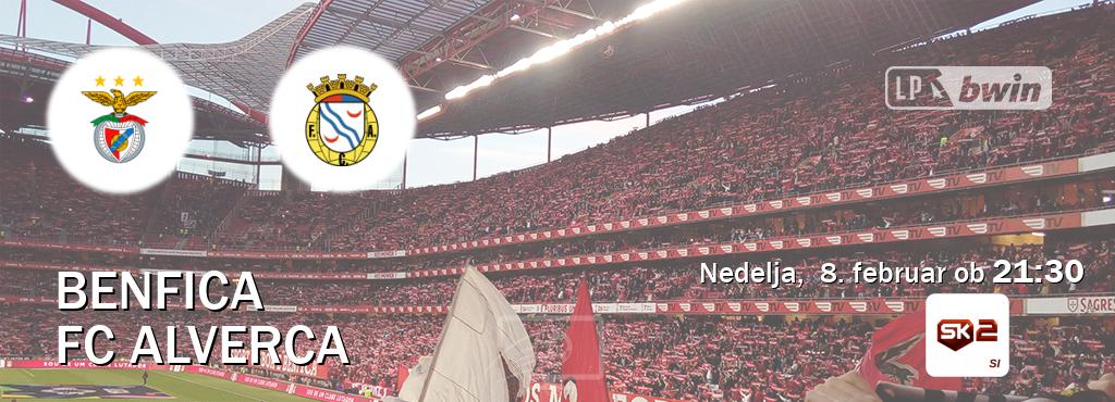 Prenos tekme med Benfica in FC Alverca v živo na Sportklub 2 (nedelja,  8. februar ob  21:30 uri).