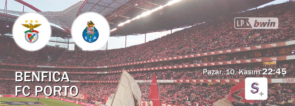 Karşılaşma Benfica - FC Porto S Sport +'den canlı yayınlanacak (Pazar, 10. Kasım  22:45).