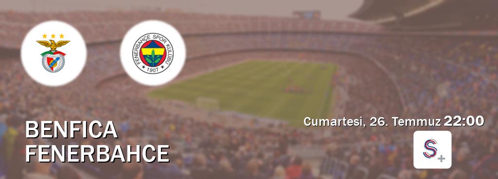 Karşılaşma Benfica - Fenerbahce S Sport +'den canlı yayınlanacak (Cumartesi, 26. Temmuz  22:00).
