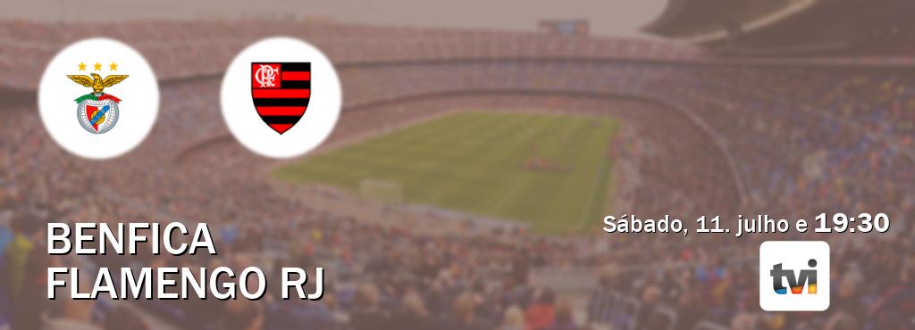 Jogo entre Benfica e Flamengo RJ tem emissão TVI (sábado, 11. julho e  19:30).