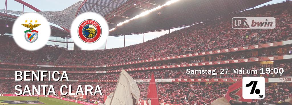 Das Spiel zwischen Benfica und Santa Clara wird am Samstag, 27. Mai um  19:00, live vom OneFootball Deutschland übertragen.
