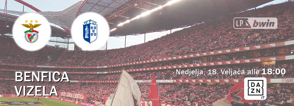 Il match Benfica - Vizela sarà trasmesso in diretta TV su DAZN Italia (ore 18:00)