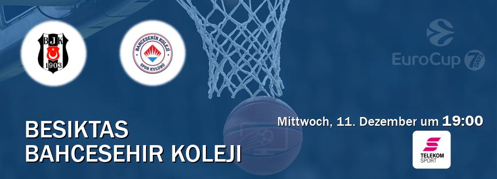 Das Spiel zwischen Besiktas und Bahcesehir Koleji wird am Mittwoch, 11. Dezember um  19:00, live vom Magenta Sport übertragen.