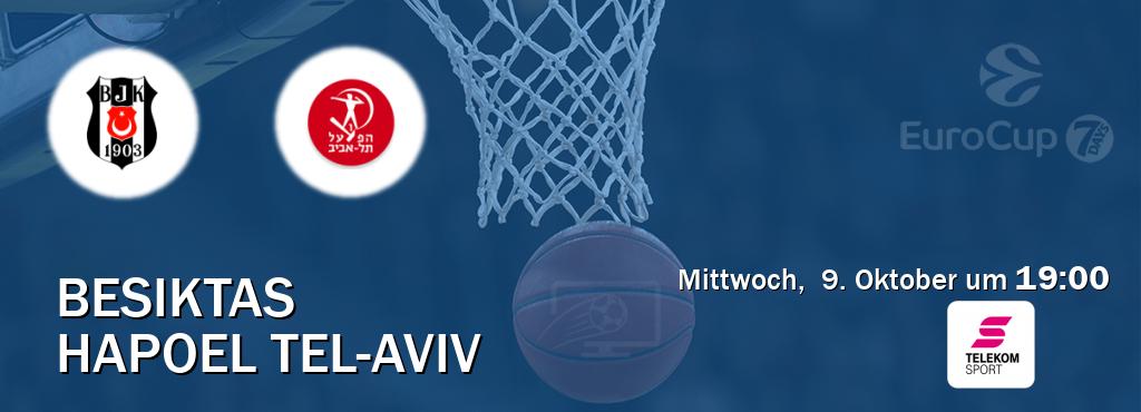 Das Spiel zwischen Besiktas und Hapoel Tel-Aviv wird am Mittwoch,  9. Oktober um  19:00, live vom Magenta Sport übertragen.