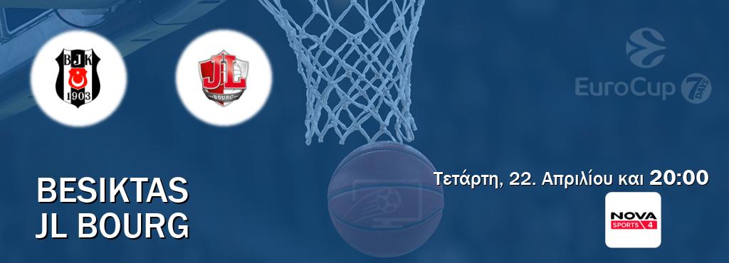 Παρακολουθήστ ζωντανά Besiktas - JL Bourg από το Nova Sports 4 (20:00).