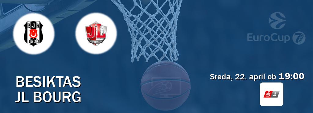 Prenos tekme med Besiktas in JL Bourg v živo na Sport TV 1 (sreda, 22. april ob  19:00 uri).