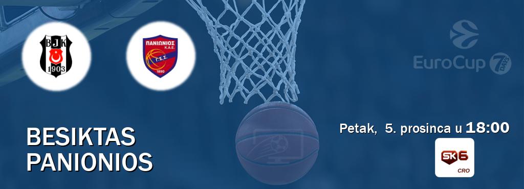Izravni prijenos utakmice Besiktas i Panionios pratite uživo na Sportklub 6 (petak,  5. prosinca u  18:00).