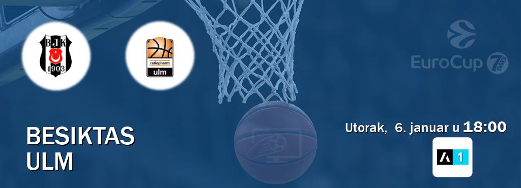 Izravni prijenos utakmice Besiktas i Ulm pratite uživo na Arena Sport 1 (utorak,  6. januar u  18:00).
