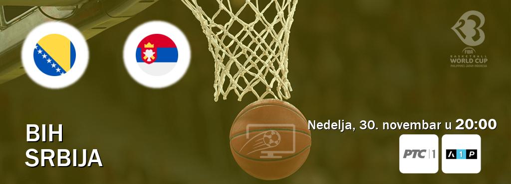 Izravni prijenos utakmice BiH i Srbija pratite uživo na RTS 1 i Arena Premium 1 (nedelja, 30. novembar u 20:00). Izravni prijenos utakmice BiH i Srbija pratite uživo na RTS 1 i Arena Premium 1 (nedelja, 30. novembar u 20:00).