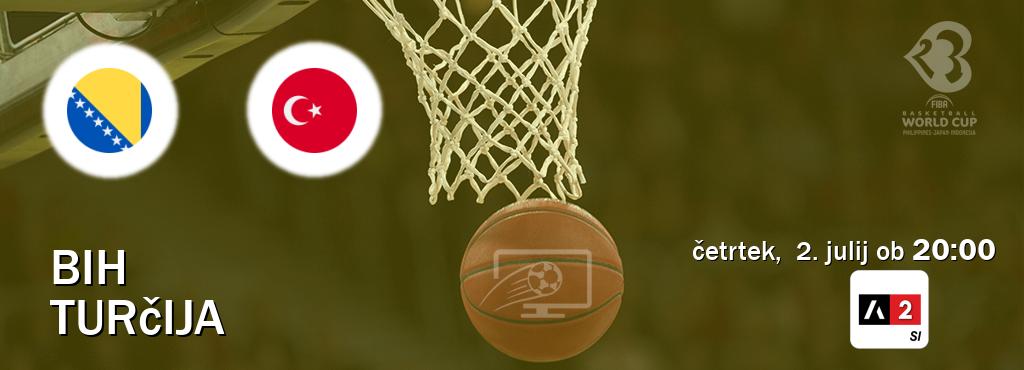 BiH in Turčija v živo na Arena Sport 2. Prenos tekme bo v četrtek,  2. julij ob  20:00
