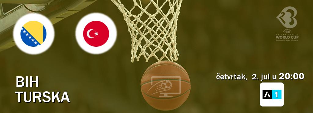 Izravni prijenos utakmice BiH i Turska pratite uživo na Arena Sport 1 (četvrtak,  2. jul u  20:00).
