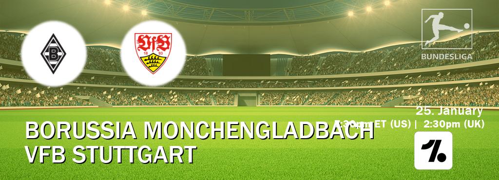You can watch game live between Borussia Monchengladbach and VfB Stuttgart on OneFootball.