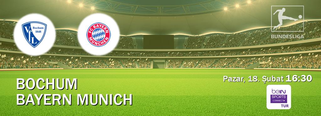 Karşılaşma Bochum - Bayern Munich Bein Sports Connect'den canlı yayınlanacak (Pazar, 18. Şubat  16:30).
