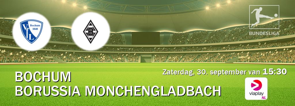 Wedstrijd tussen Bochum en Borussia Monchengladbach live op tv bij Viaplay Nederland (zaterdag, 30. september van  15:30).