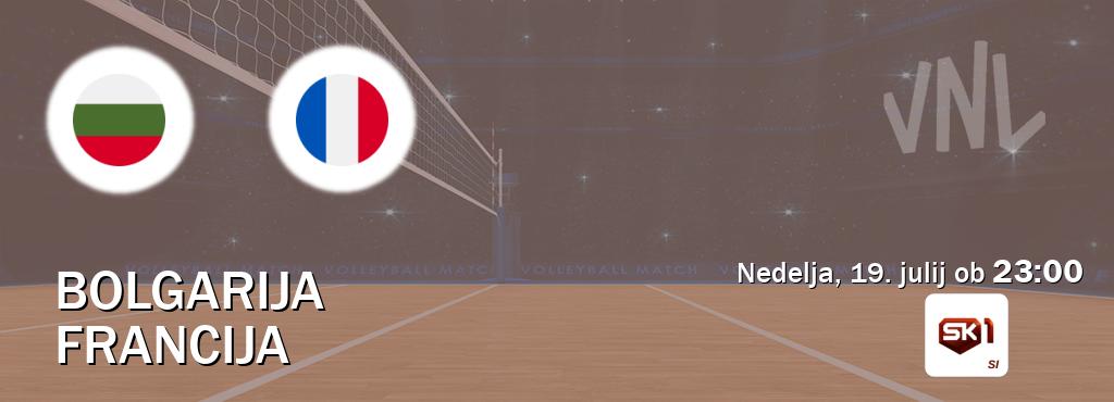 Bolgarija in Francija v živo na Sportklub 1. Prenos tekme bo v nedelja, 19. julij ob  23:00